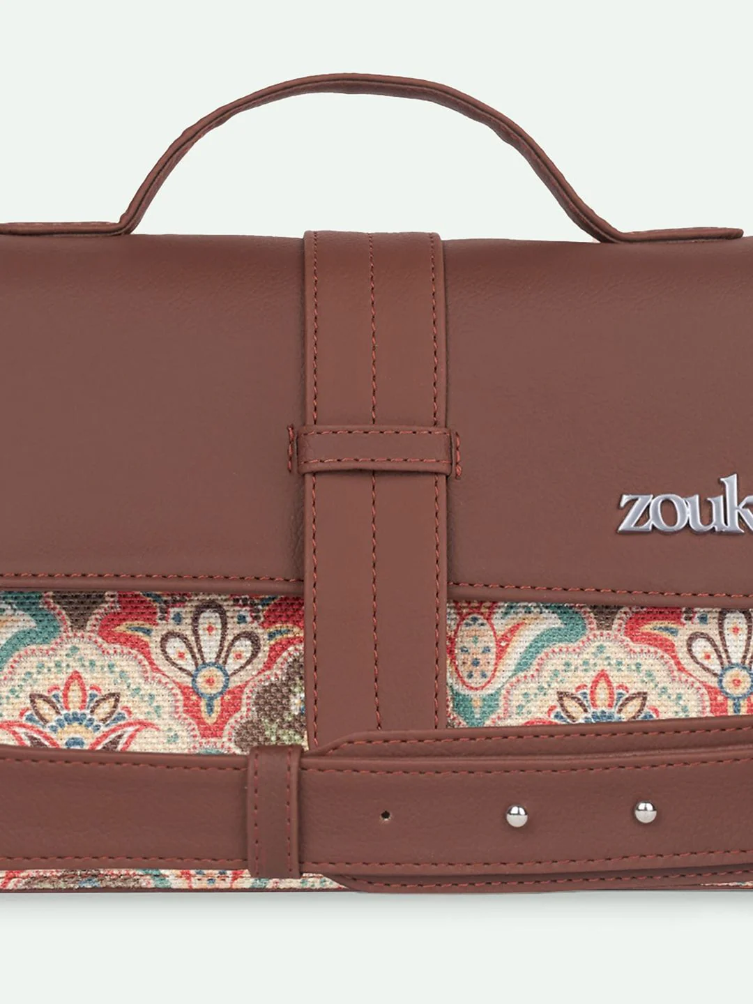 ZOUK Kriti Sanon - Mughal Art Multicolor Iconic Evening Satchel - Image 6
