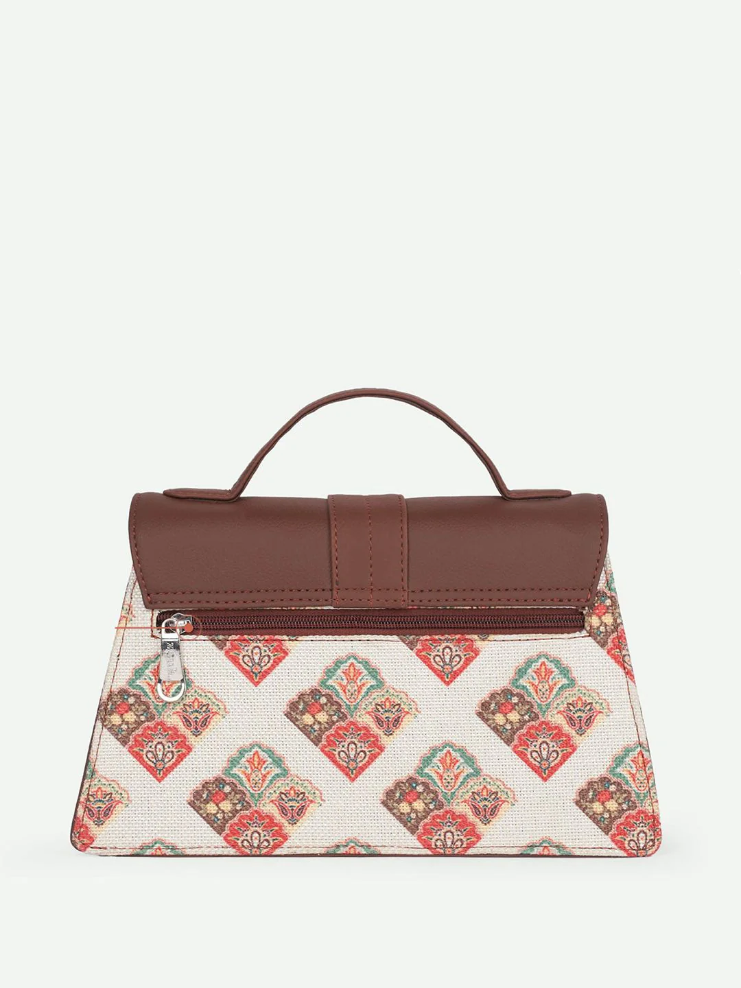 ZOUK Kriti Sanon - Seashell Motif White Iconic Evening Structured Satchel - Image 5