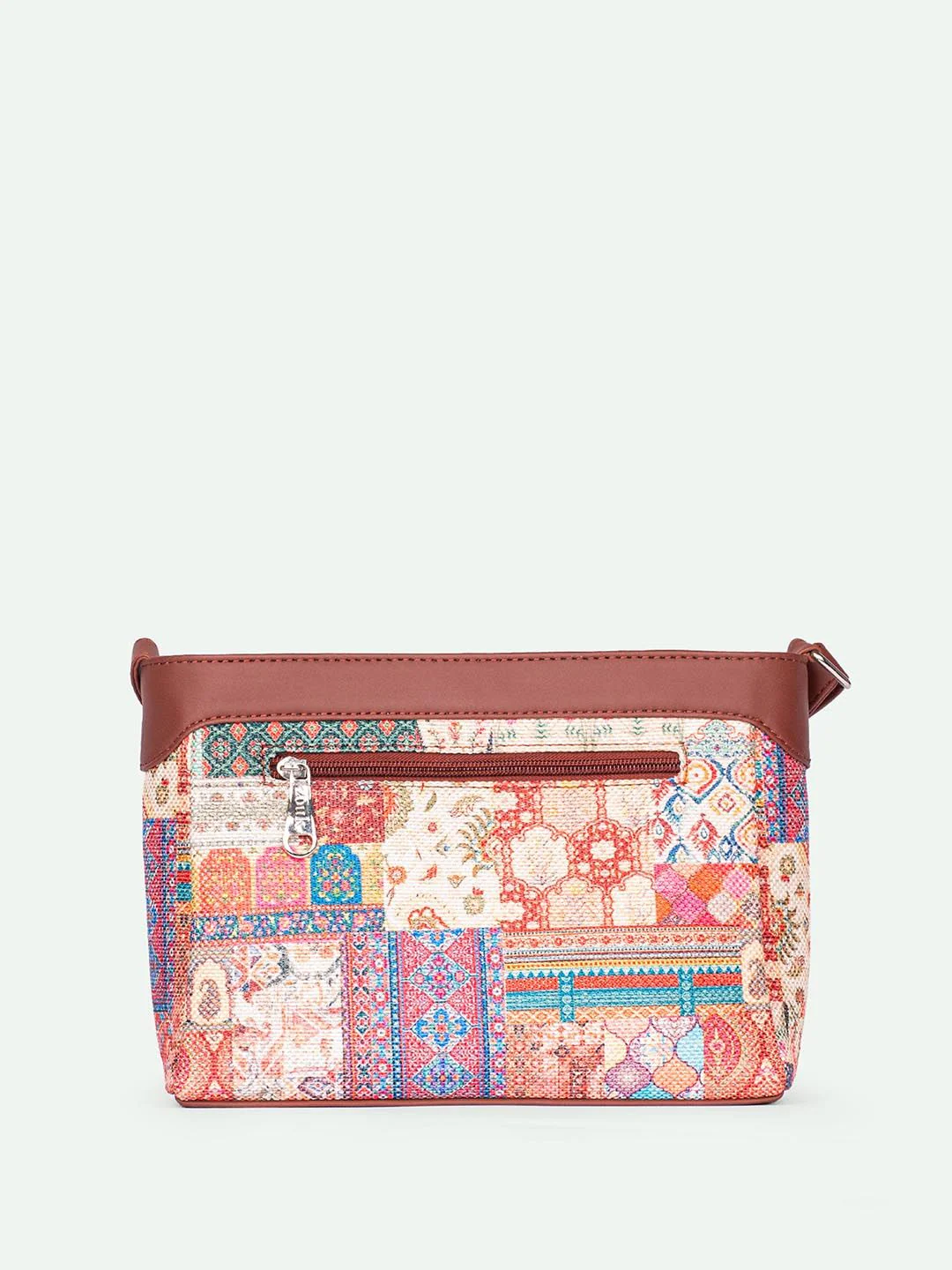 ZOUK Kutch Gamthi Harmony Ethnic Motifs Printed Structured Sling Bag - Image 4