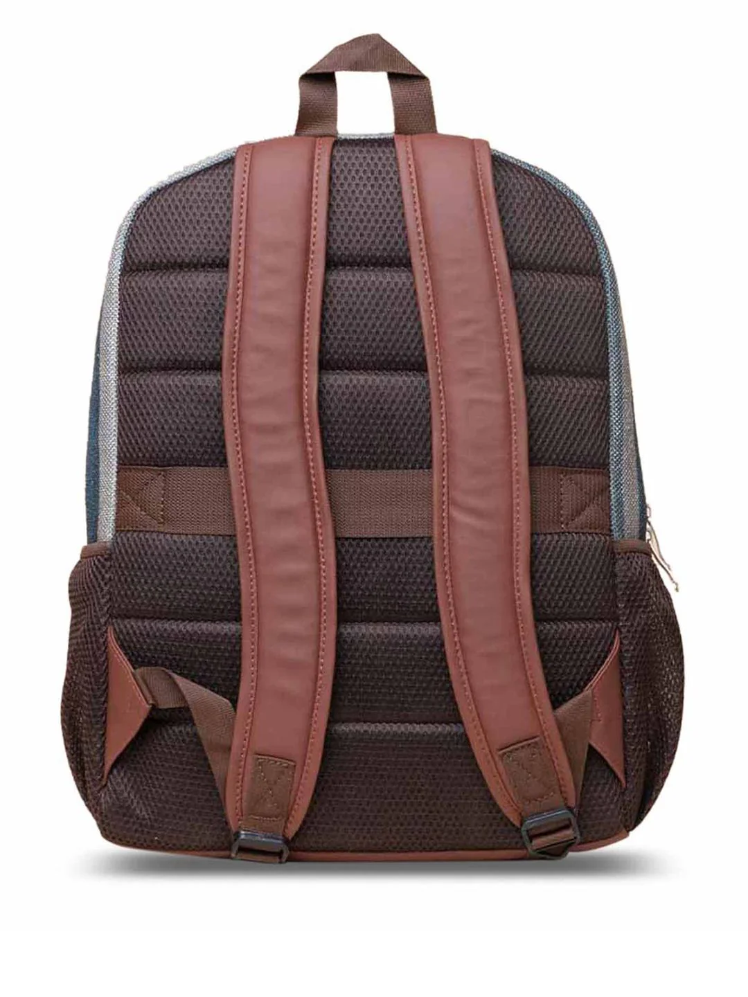 ZOUK Men Striped Mysore Mosaic Classic Backpack with Compression Straps - Image 5