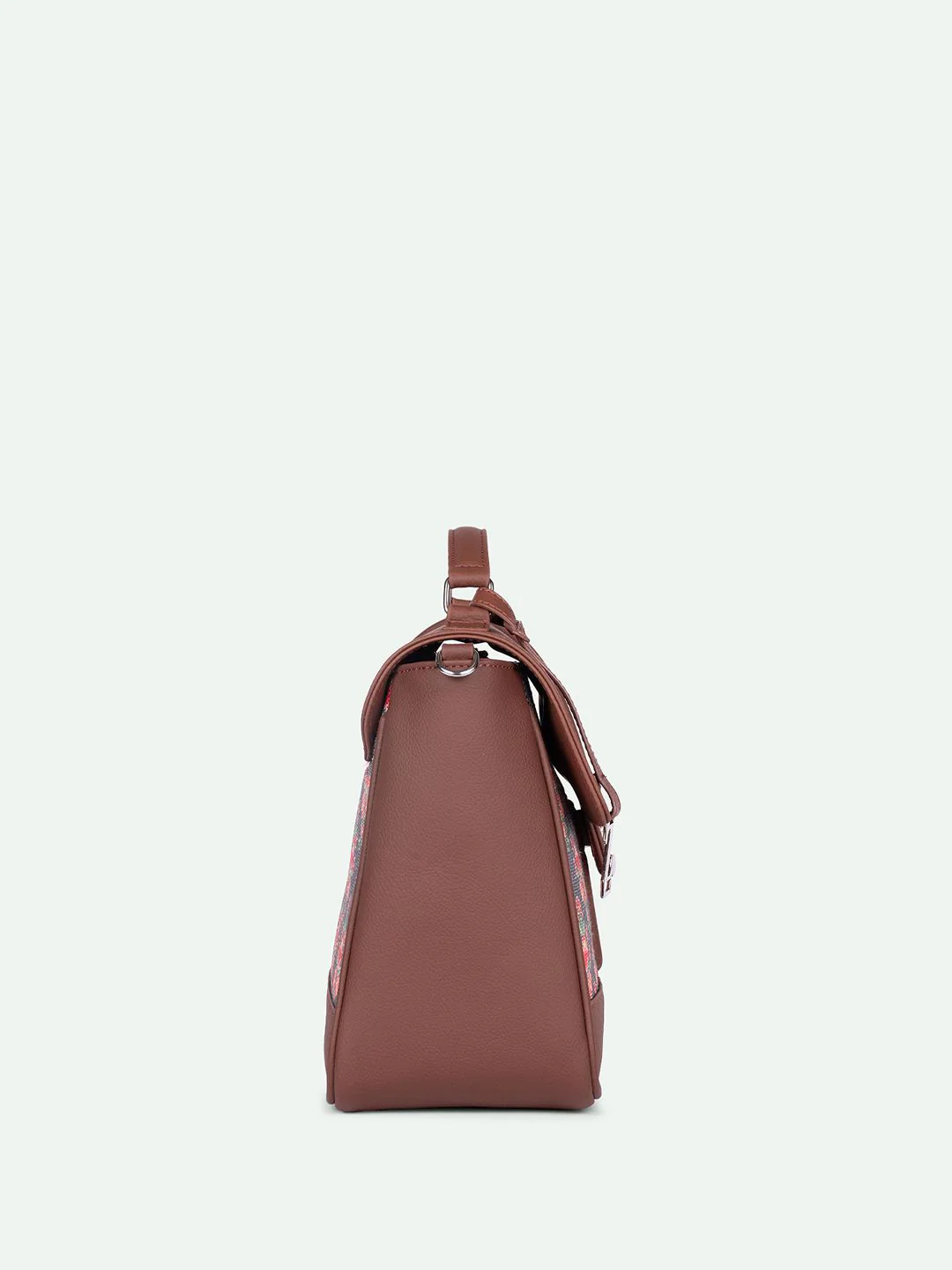 ZOUK Mughal Garden Printed Structured Satchel - Image 5