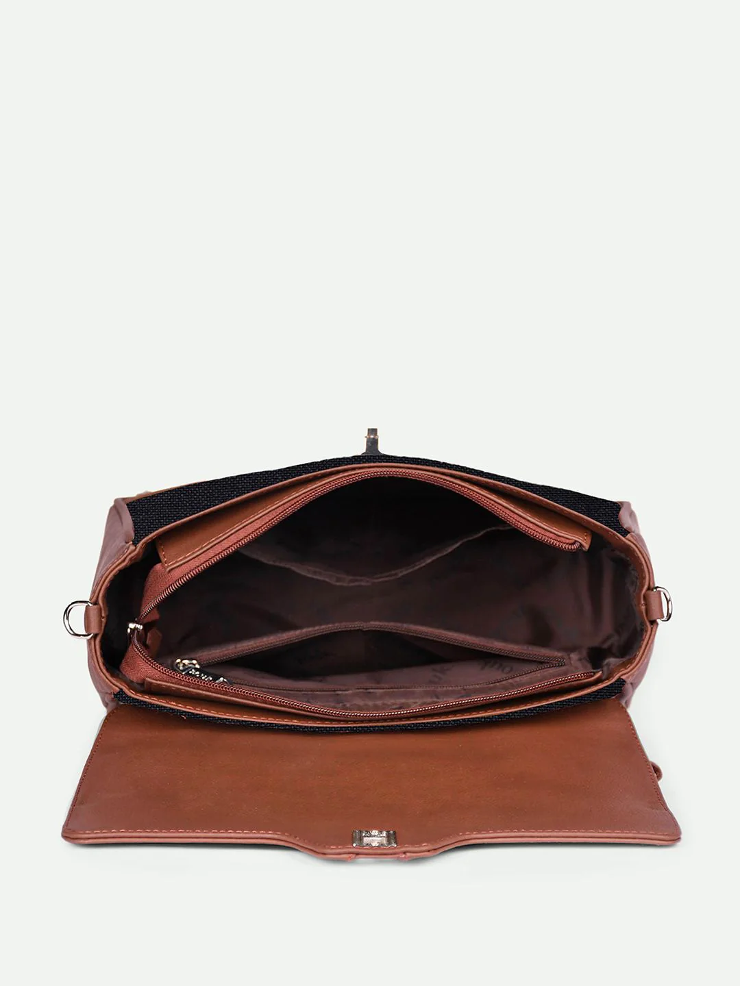ZOUK Mughal Garden Printed Structured Satchel - Image 6