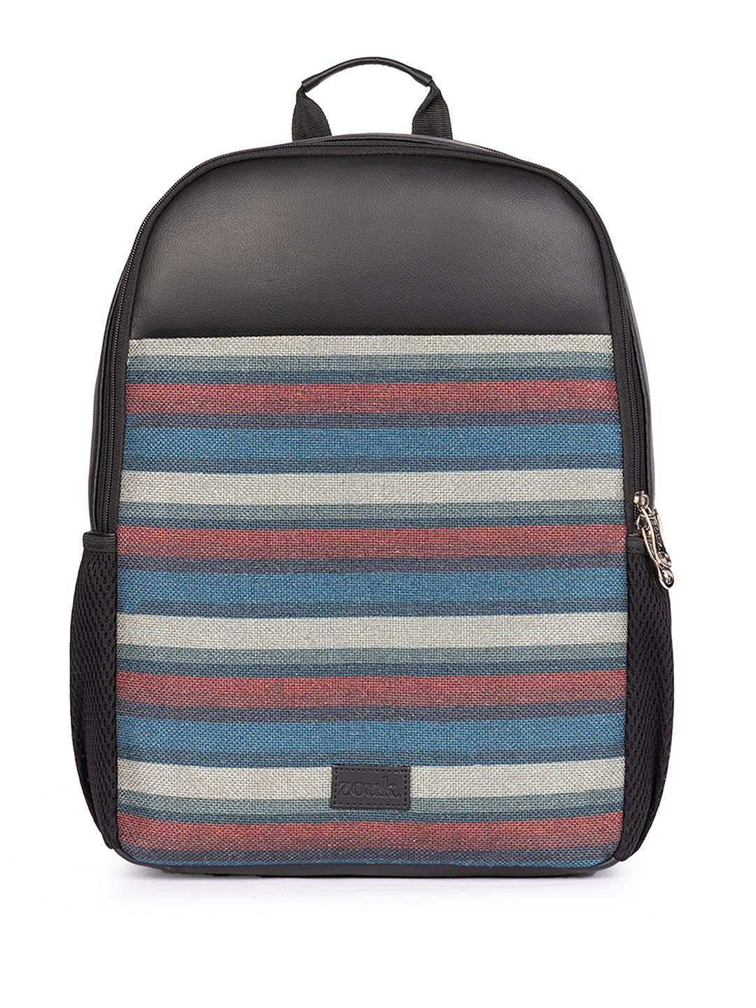 ZOUK Mysore Mosaic Striped Backpack with Compression Straps - 16 L - Image 3