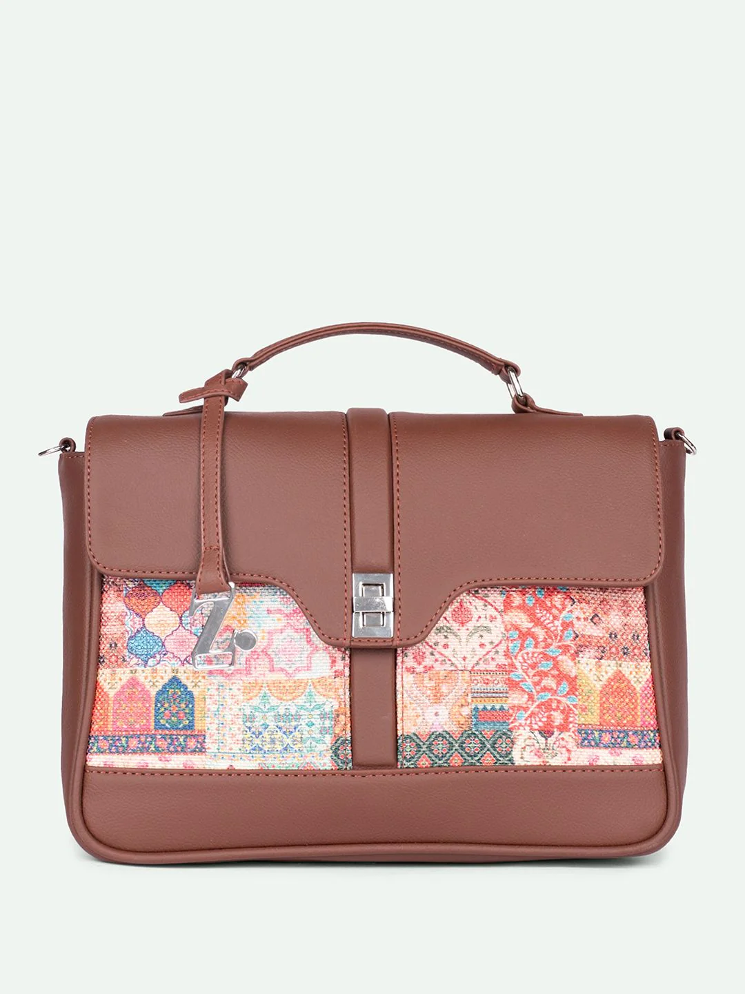 ZOUK Printed Structured Satchel - Image 2