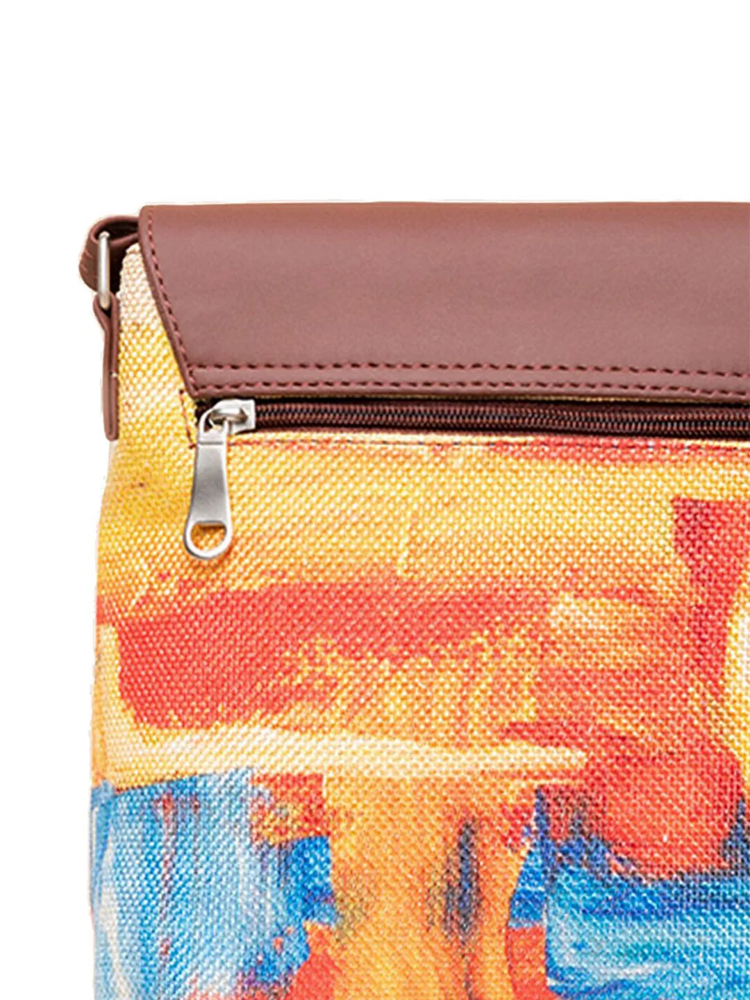 ZOUK Printed Structured Sling Bag - Image 6