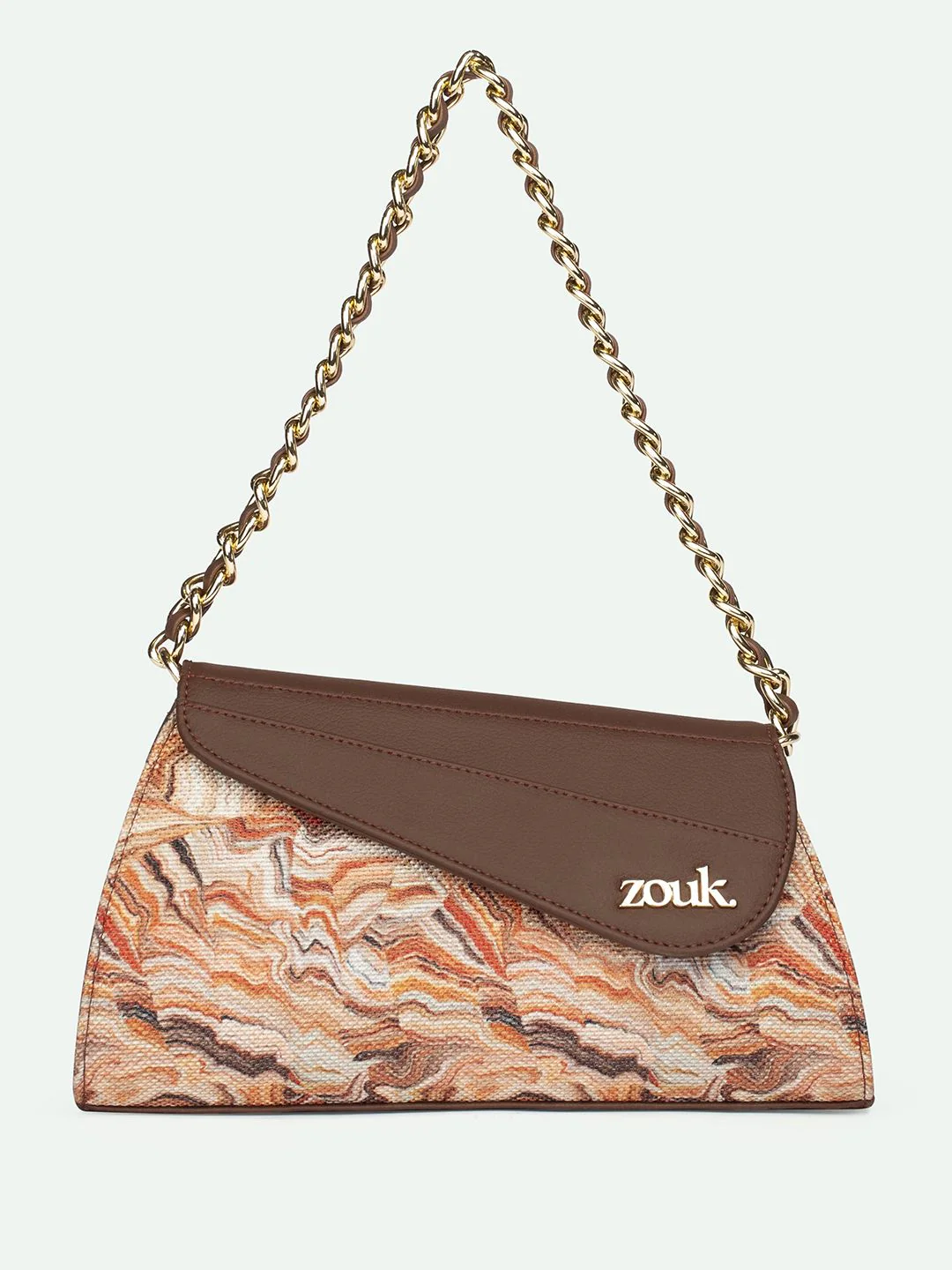 ZOUK Printed Structured Sling Bag - Image 2