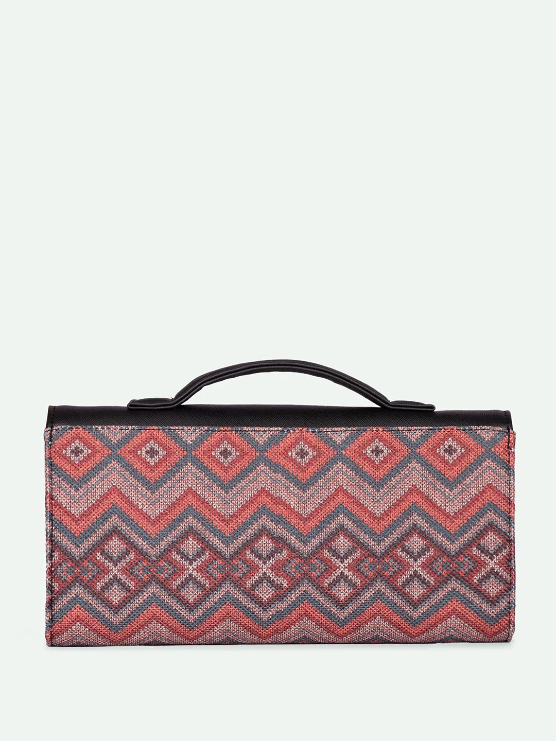 ZOUK Rhea Kapoor Gwalior Weaves Textured Water Resistant Jute Envelope Clutch - Image 3