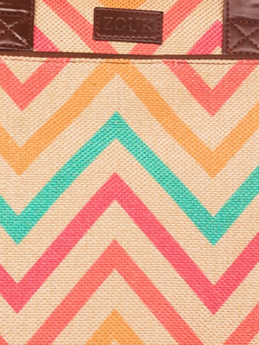 ZOUK Unisex Multicoloured Printed Vegan Leather 16 Inch Laptop Bag - Image 7