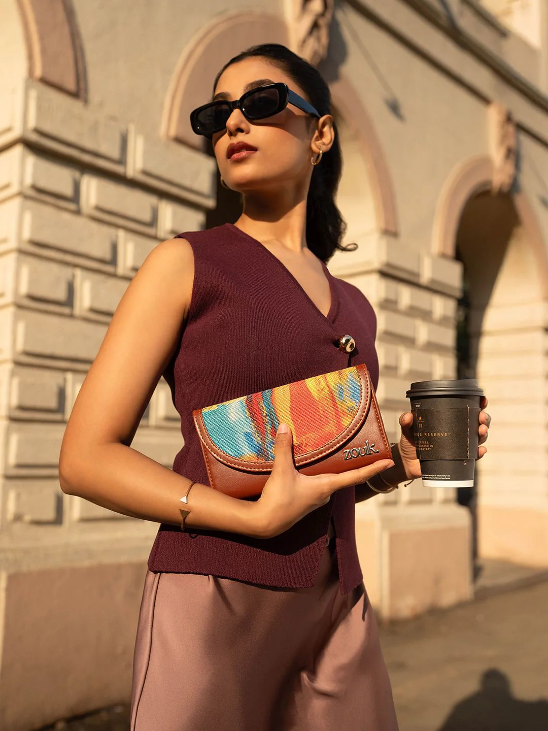 ZOUK Women Abstract Amaze Kyra Flap Wallet - Image 6