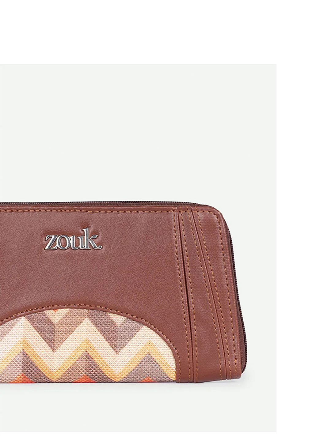 ZOUK Women Arika Zipper Wallet Tidal Wave - Image 6
