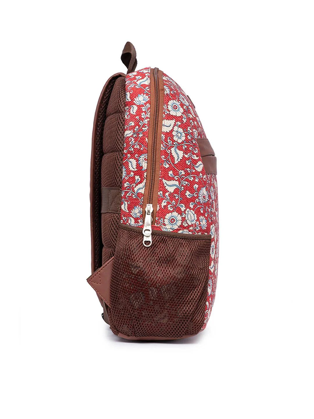 ZOUK Women Floral Printed Vegan Leather Laptop Backpack - Image 3