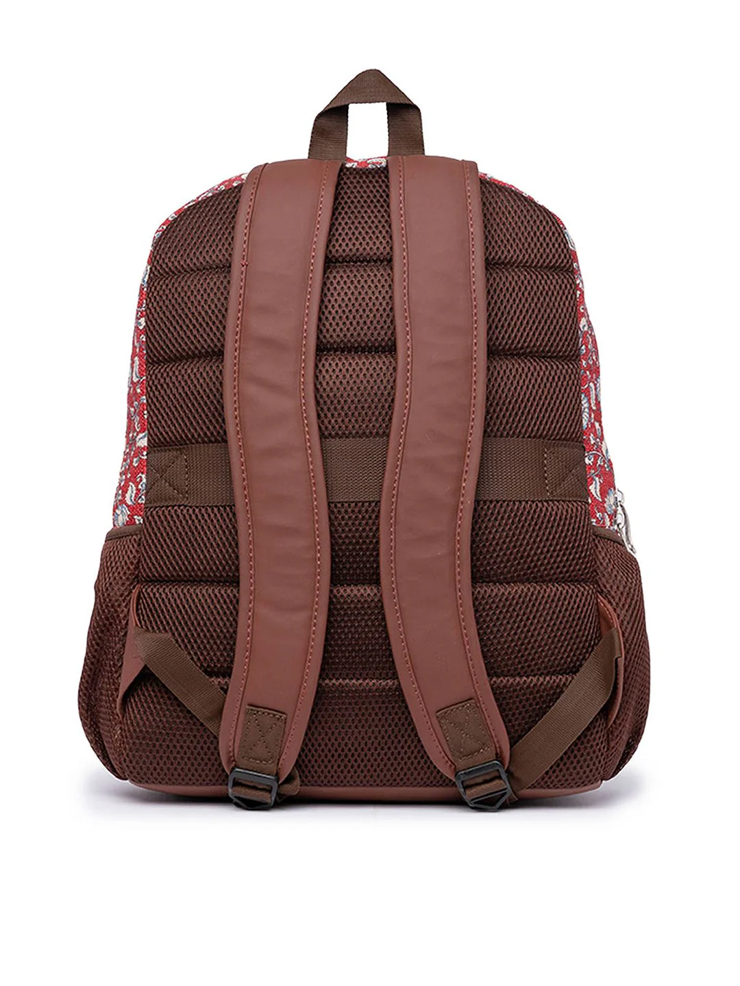 ZOUK Women Floral Printed Vegan Leather Laptop Backpack - Image 5