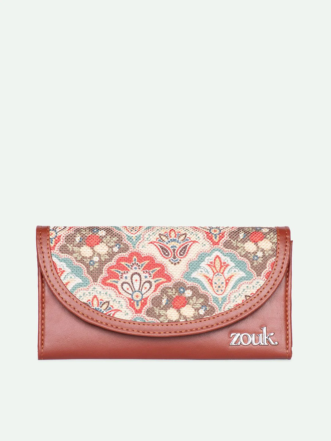 ZOUK Women Mughal Art Multicolor Kyra Flap Wallet - Image 2
