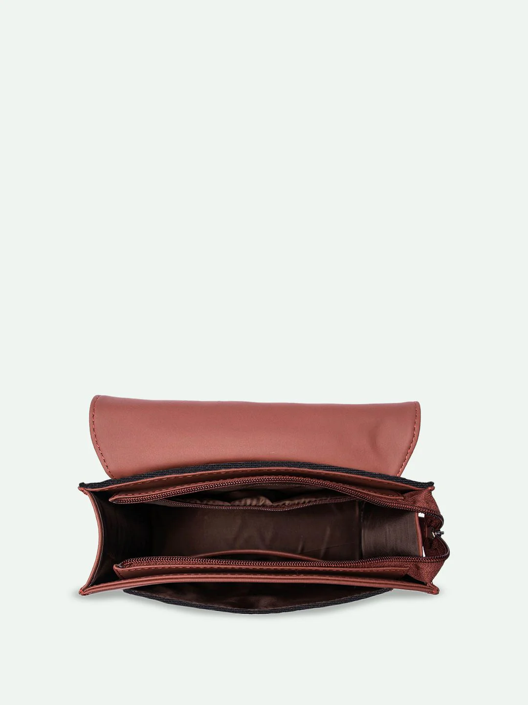 ZOUK Women Solid Buckle Detail Oversized Structured Shoulder Bag with Quilted - Image 4