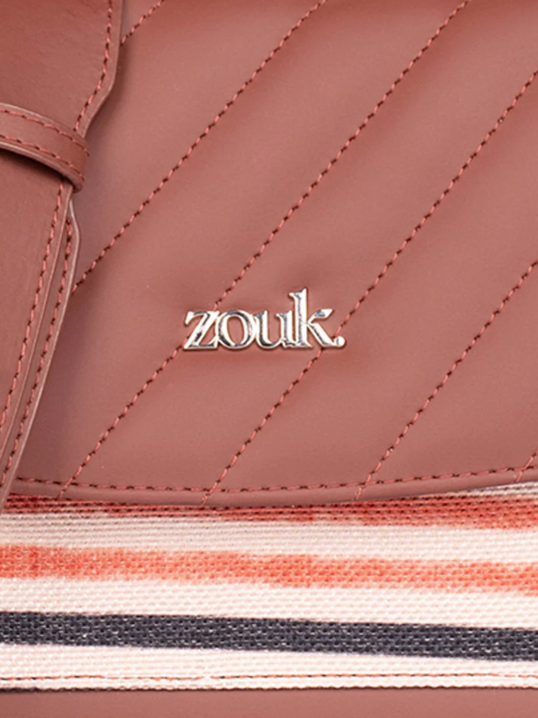 ZOUK Women Stripes Structured Basic Sling Bag - Image 4
