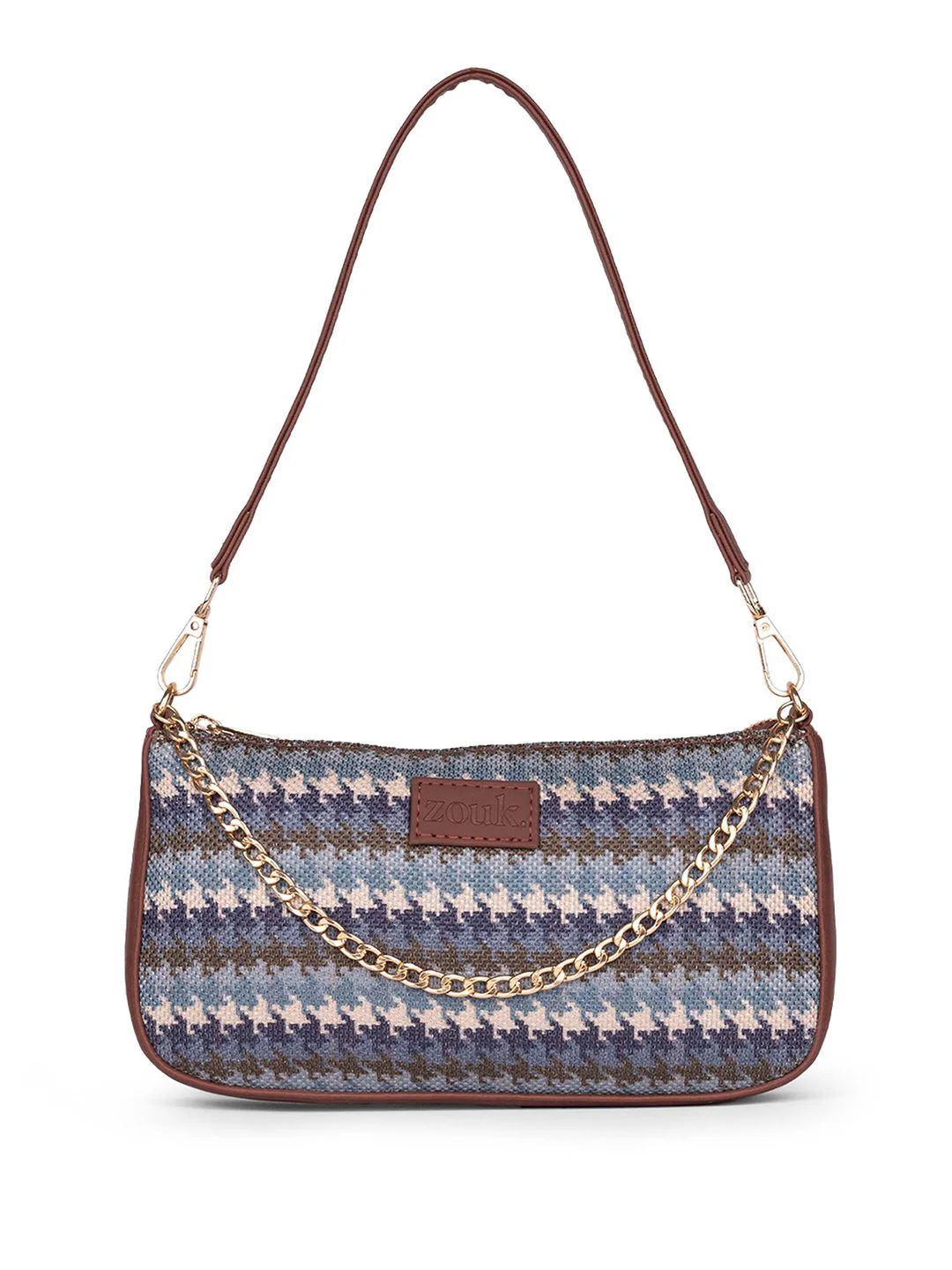 ZOUK Women Textured Baguette Sling Bag - Image 2